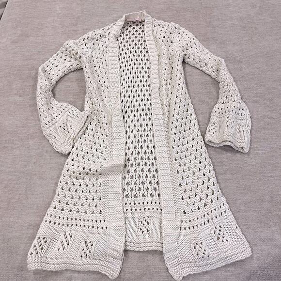 Xhilaration Sweaters - Vintage Y2K Xhilaration Cream Crochet Cardigan - Boho Festival Style  Brand: Xhi
